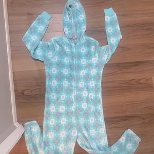Woman’s Fleece Onesie Pajama’s XL